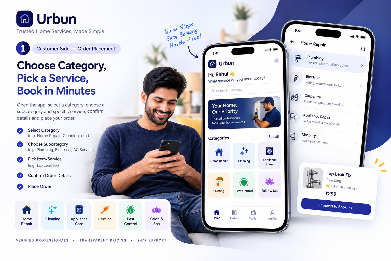 Urban Guru providing home service